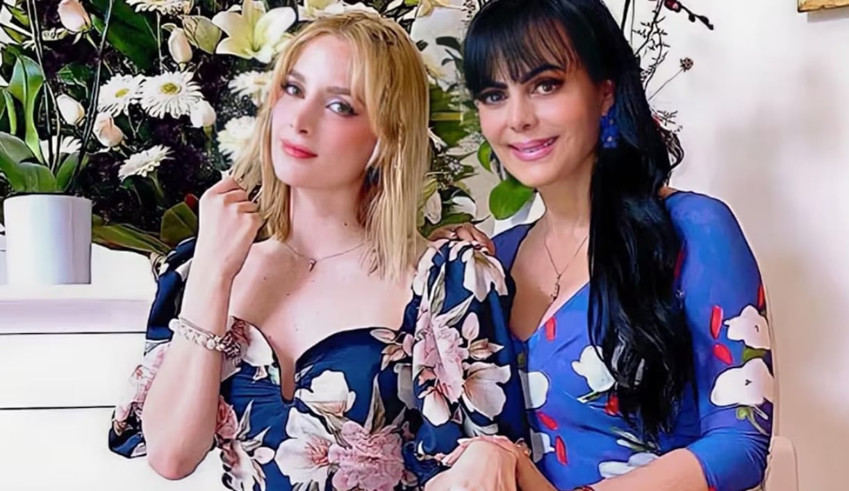 Maribel Guardia con su hijo Julián, su nieto José Julián e Imelda Garza.