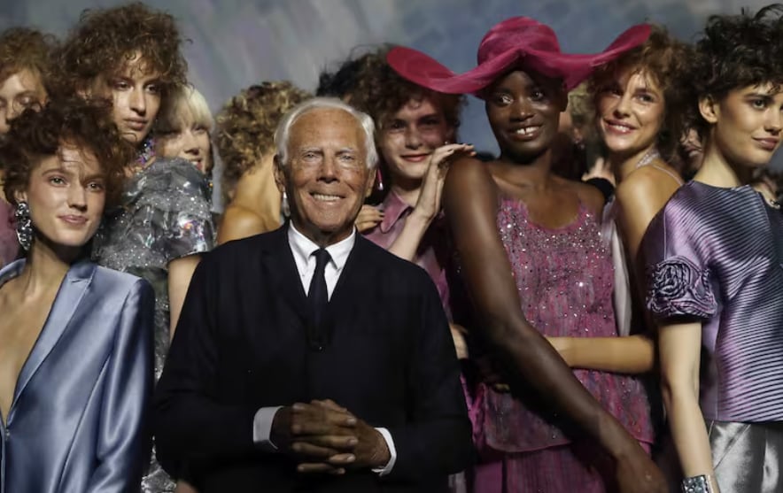 Muere el diseñador italiano Giorgio Armani a los 91 años este 4 de setiembre de 2025. AFP