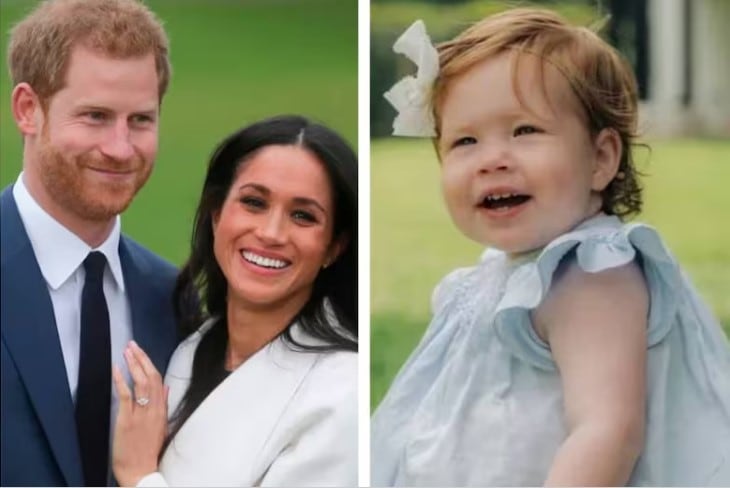 Lilibet, la hija menor del príncipe Harry y Meghan Markle.