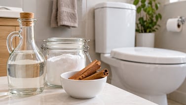 Cómo quitar el olor a orina del baño con vinagre, bicarbonato y canela
