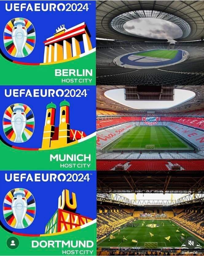 Berlín, Múnich y Dortmund están preparadas para recibir a miles de fanáticos que disfrutarán de la Eurocopa 2024 en Alemania.