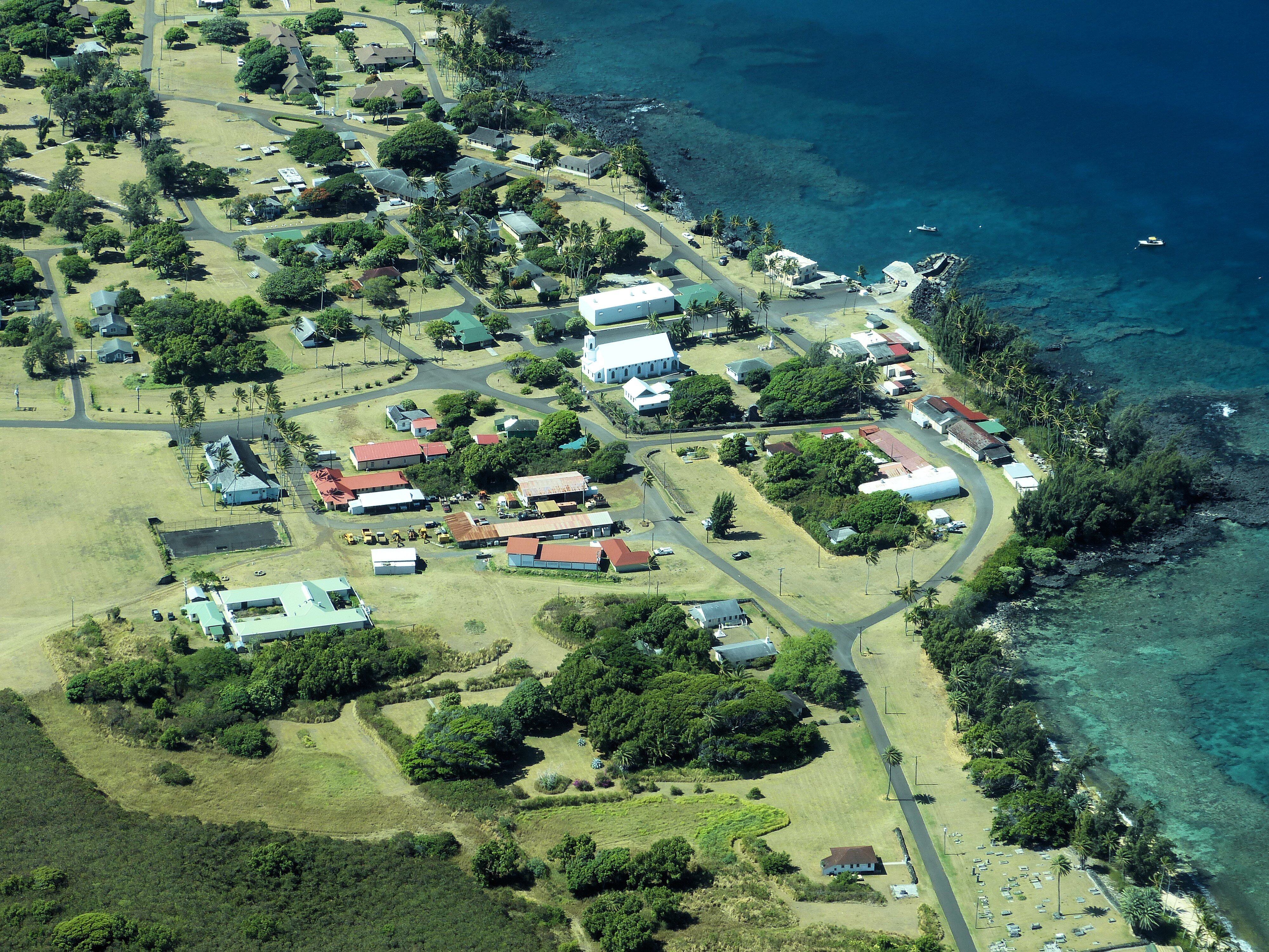 Kalaupapa is on an isolated area of the island of Molokai. This is the location of Hawaii's only leprosy colony first established as a prison in 1866, but now a refuge and national park. There are no patients remaining with active leprosy, but some of the older Hawaii residents, now cured, still live there. It is a beautiful village, but very difficult to reach - mainly by mule or hiking down some of the steepest cliffs in the world, or reaching it by small airplane.