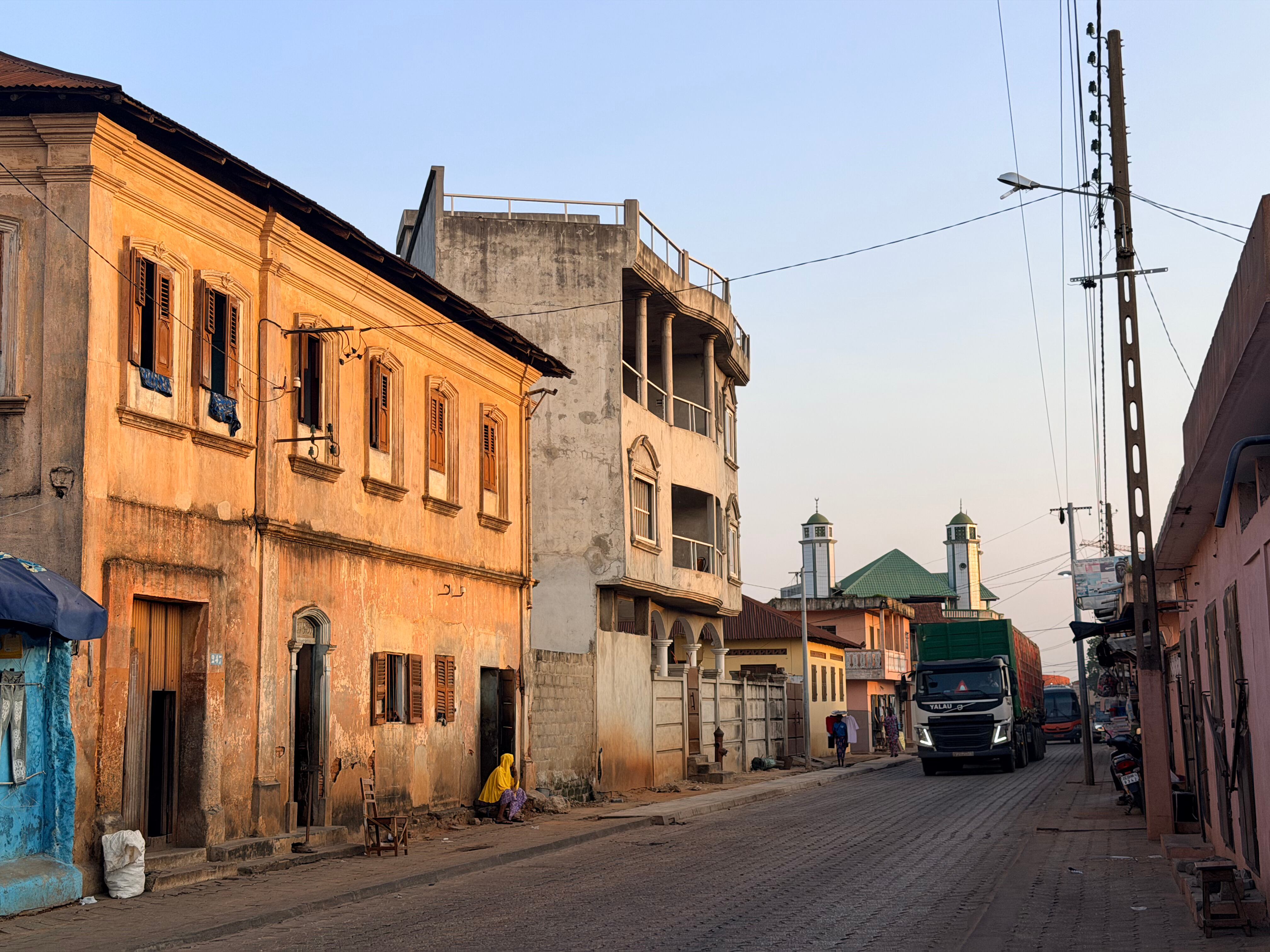 Arquitectura afrobrasileña en Porto Novo.