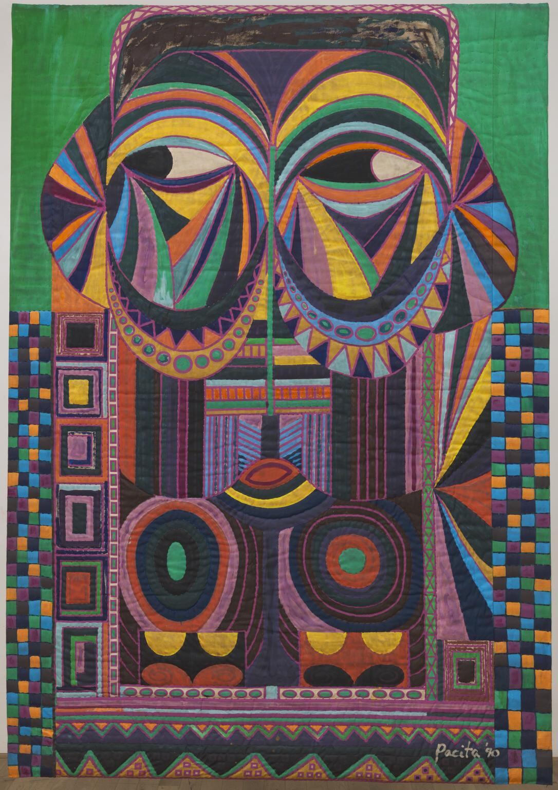 'European Mask', de 1990, por Pacita Abad.