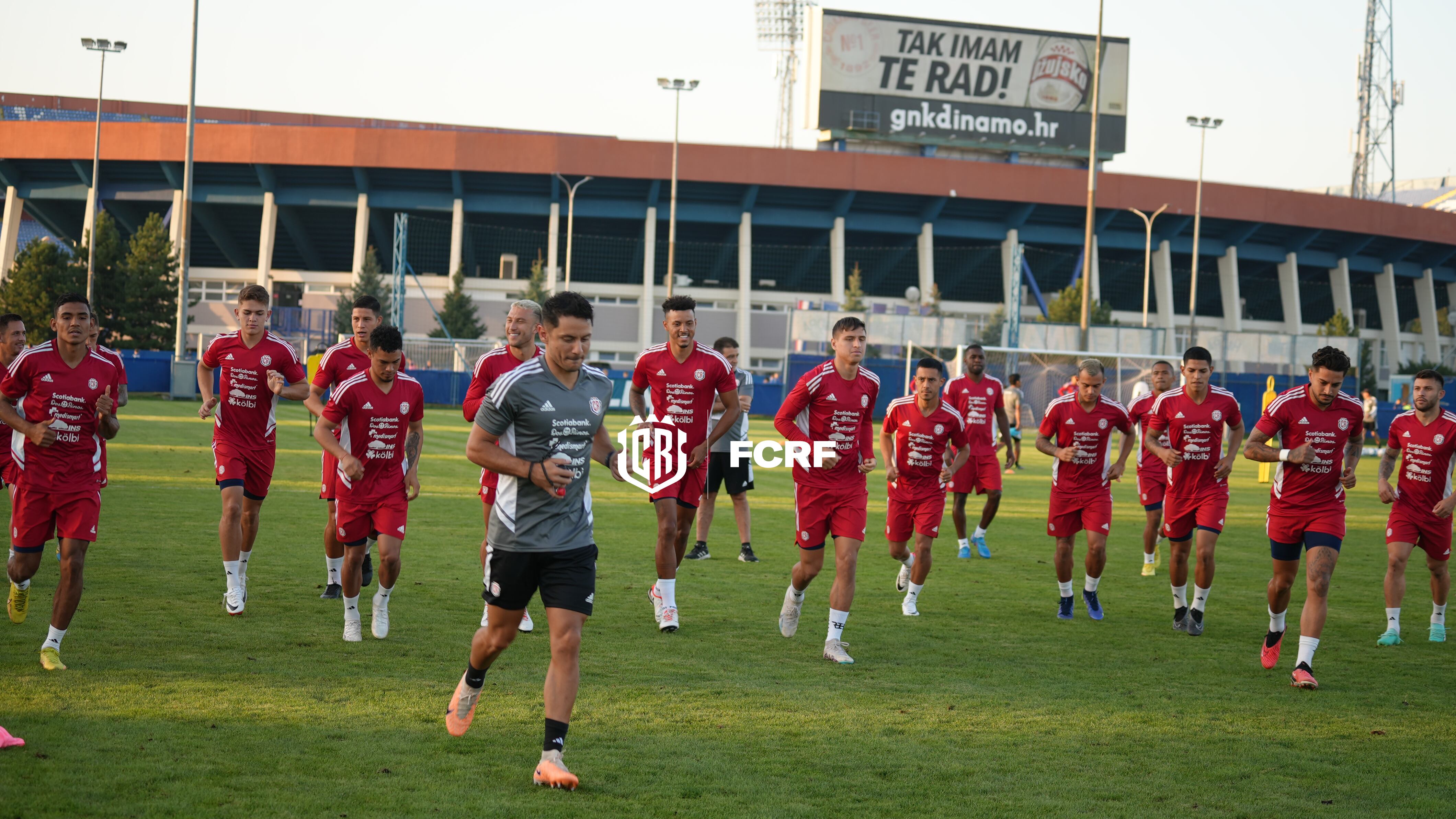 La Selección de Costa Rica cerró su preparación en de Zagreb, para enfrentarse a Emiratos Árabes Unidos, en juego amistoso este martes.