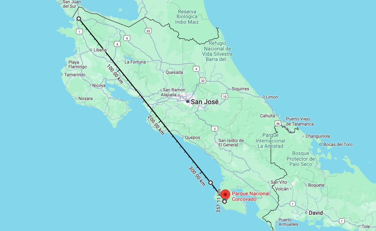 Esta era la distancia que separaba a Anthonny Abendaño de su familia.