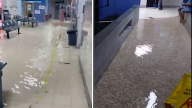 Fuertes lluvias provocan inundaciones dentro del Hospital de Guápiles