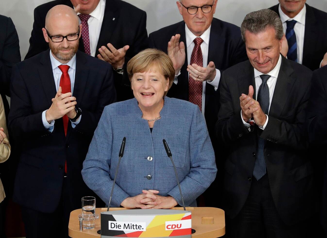 Ángela Merkel se refirió a los resultados de los comicios de este domingo 24 de setiembre del 2017 en una rueda de prensa en la sede de la CDU en Berlín.