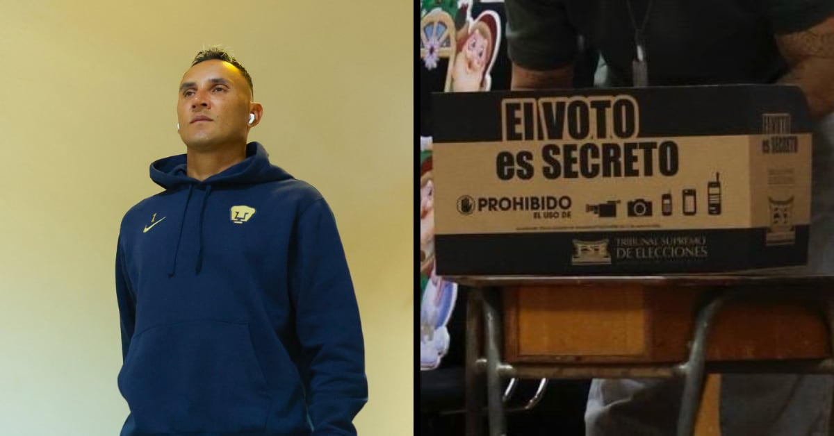 Keylor Navas, arquero del Pumas de México, "participa" a su propia manera en estas elecciones 2026.