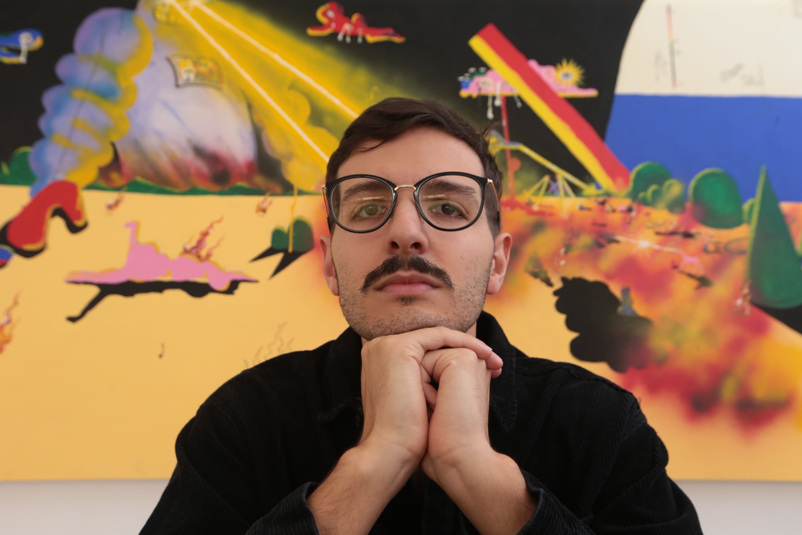 23/01/2023/ Retratos del escritor Luis Alberto del Valle Ferreto, autor del libro 'Del otro lado del muro, un ensayo sobre la frontera entre MX y USA / Foto John Durán