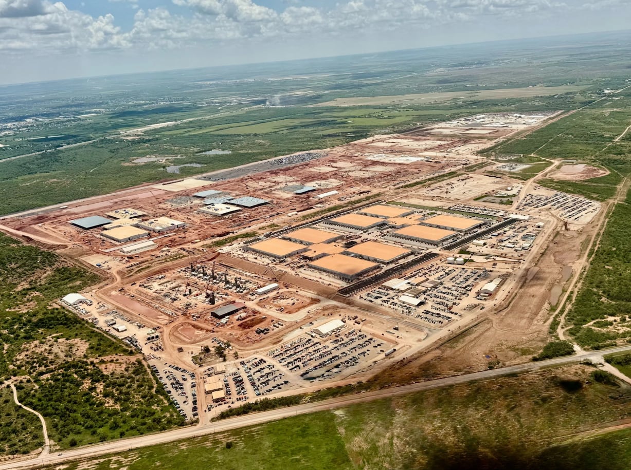 Centros de datos de Stargate en Texas, Estados Unidos.