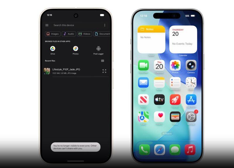 Quick Share ahora permite enviar archivos desde Android a iPhone y viceversa usando AirDrop, sin apps ni cables.