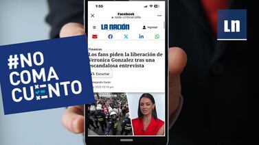 No es cierto que arrestaron a Verónica González, se trata de un intento de fraude