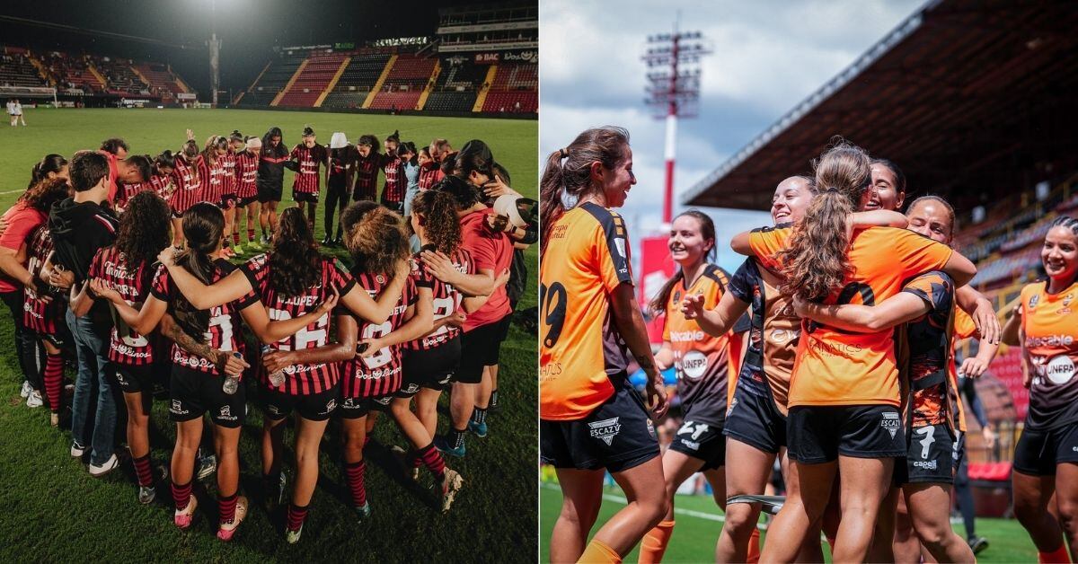 Liga Deportiva Alajuelense y Dimas Escazú prometen un buen partido en la final del fútbol femenino.