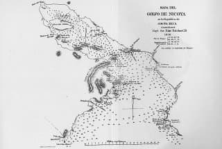 de Nicoya según un mapa publicado en el libro Bosquejo de la República de Costa Rica, de Felipe Molina (1851).El golfo