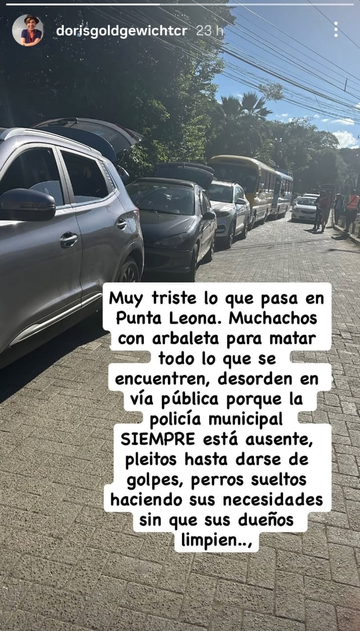 Doris Goldgewicht expuso la situación mediante redes sociales.