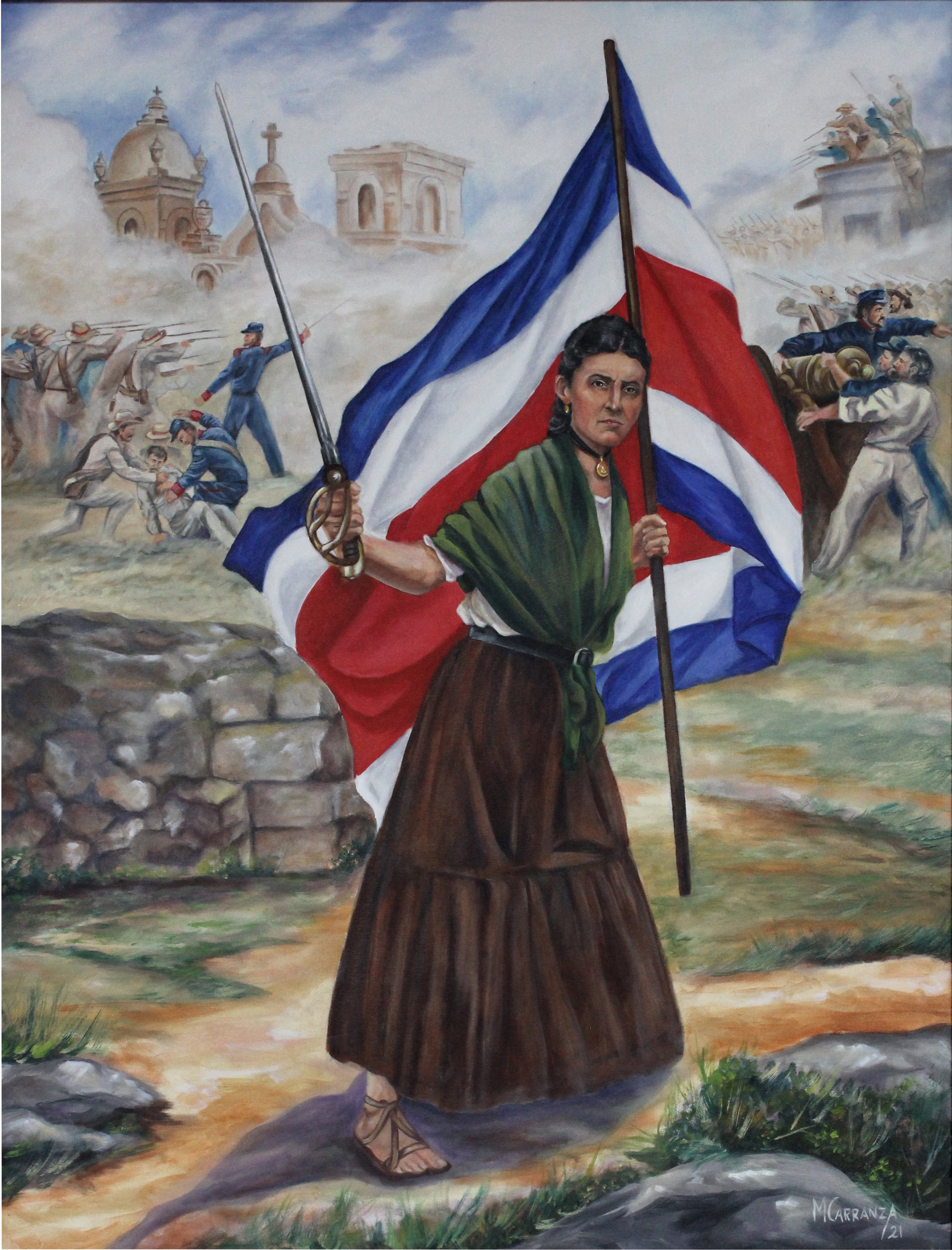 La saldadera, del pintor Manuel Carranza.