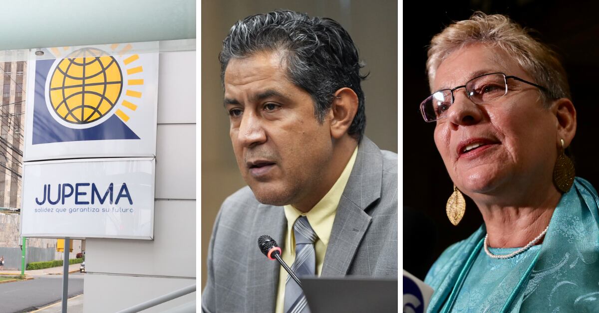 Imagen del edificio de Jupema, asi como de los rostros de Nogui Acosta y Anna Katharina Müller.