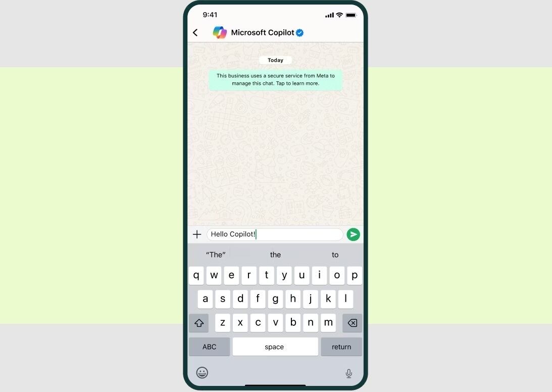 Copilot se une a Meta AI en WhatsApp para brindar asistencia de inteligencia artificial a través de chat.
