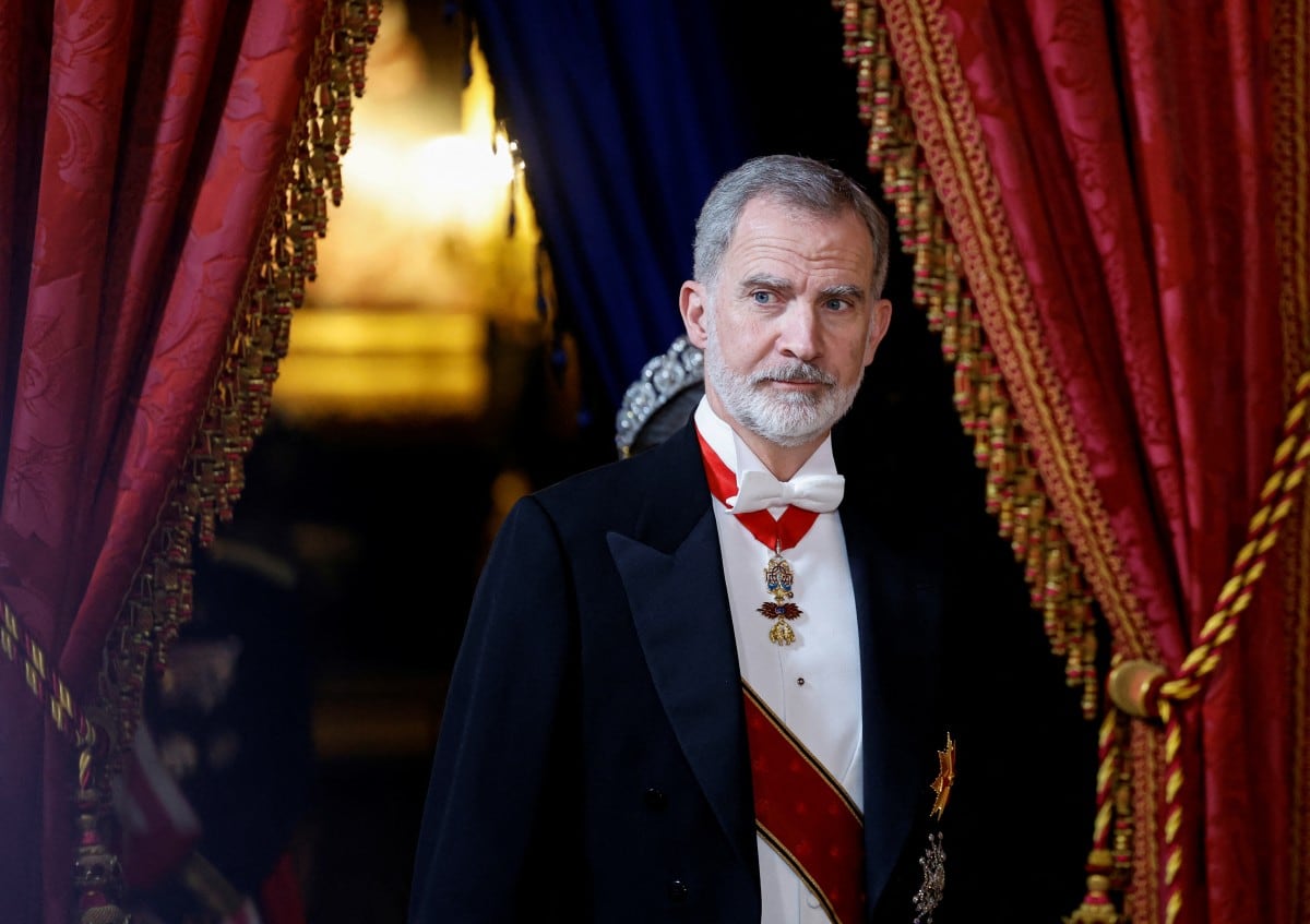 El rey Felipe IV en una gala en el Palacio Real, en diciembre de 2025.