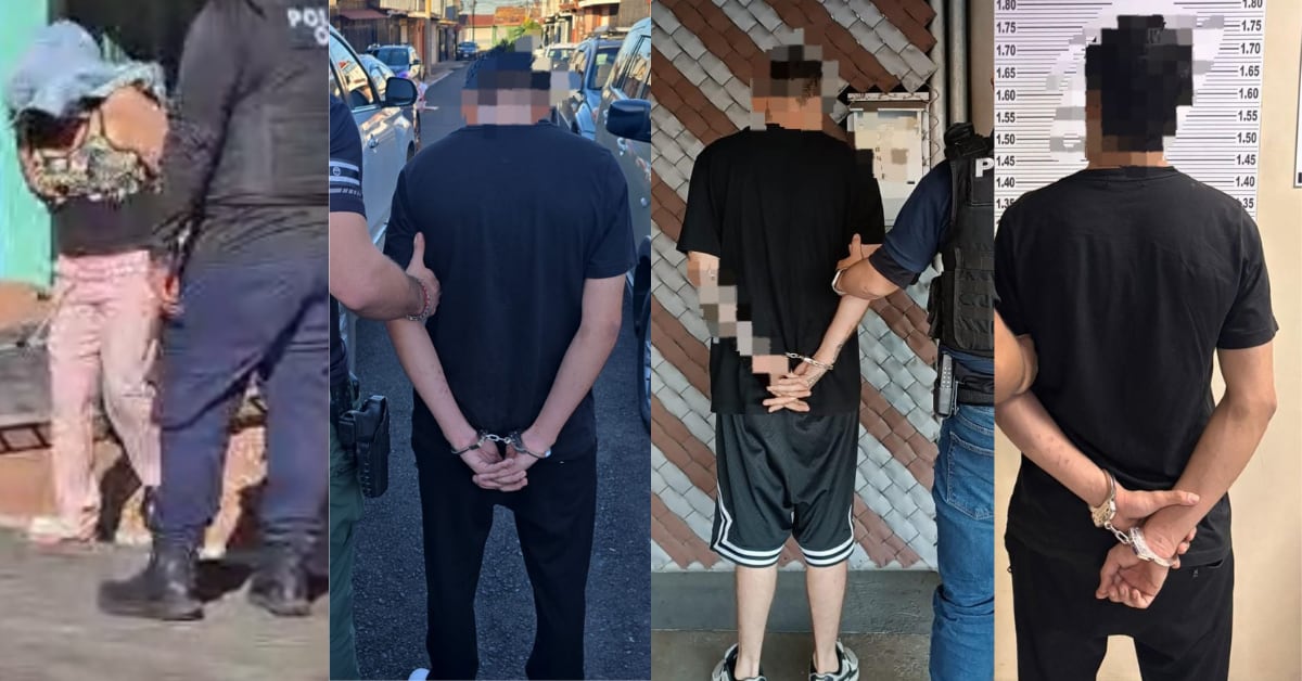 Seis personas fueron detenidas este jueves durante tres allanamientos.