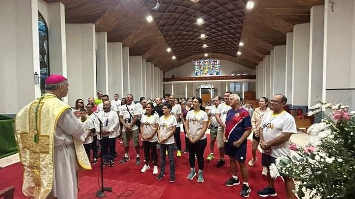 43 romeros salieron este viernes 26 de julio desde la Diócesis de Tilarán, en Guanacaste, hacia Cartago.