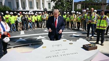 Trump continúa con sus remodelaciones de la Casa Blanca: ahora presentó un extenso helipuerto