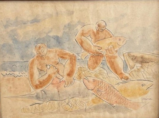 Obra de Max Jiménez exhibida en el Museo Calderón Guardia.