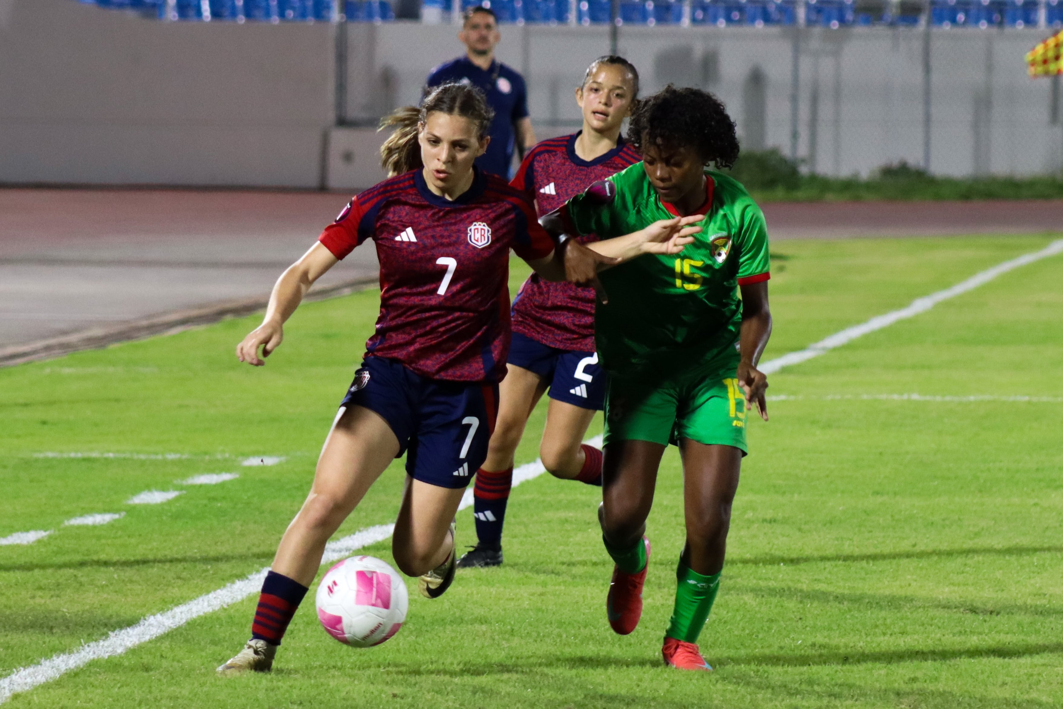 30/01/2025, República Dominicana, Partido Clasificatorio Sub 17 de CONCACAF entre la selección femenina de Granada y Costa Rica.