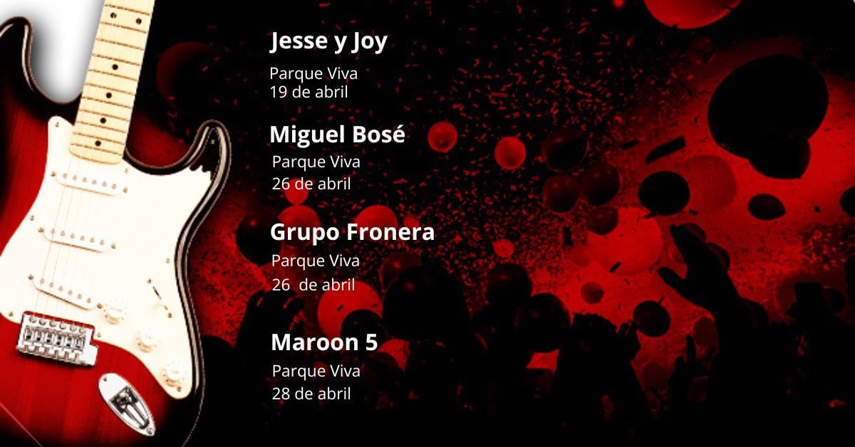 Conciertos 2026 agenda