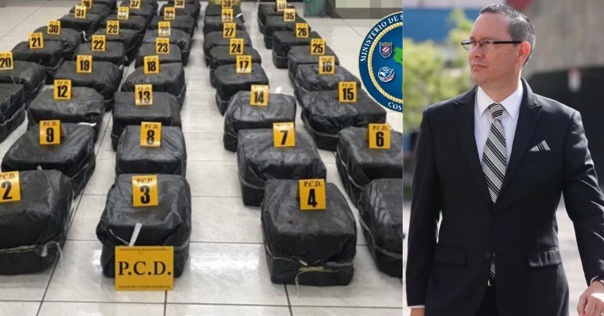 Según el expediente judicial contra Celso Gamboa, en marzo del 2020 las autoridades ticas decomisaron más de 2 toneladas de cocaína en Moín que estarían relacionadas con el exmagistrado.