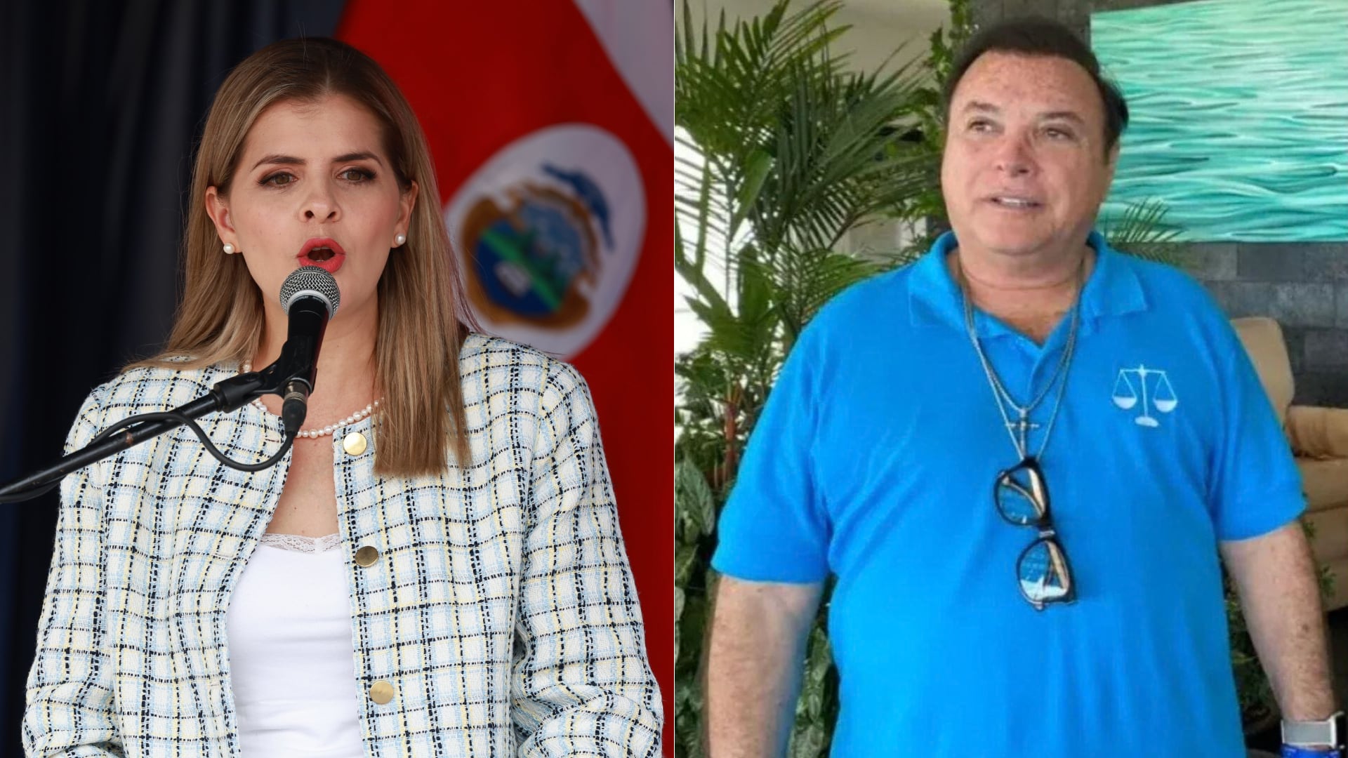 Laura Fernández, presidenta de Costa Rica, y Boris Marchegiani, embajador ante la ONU.