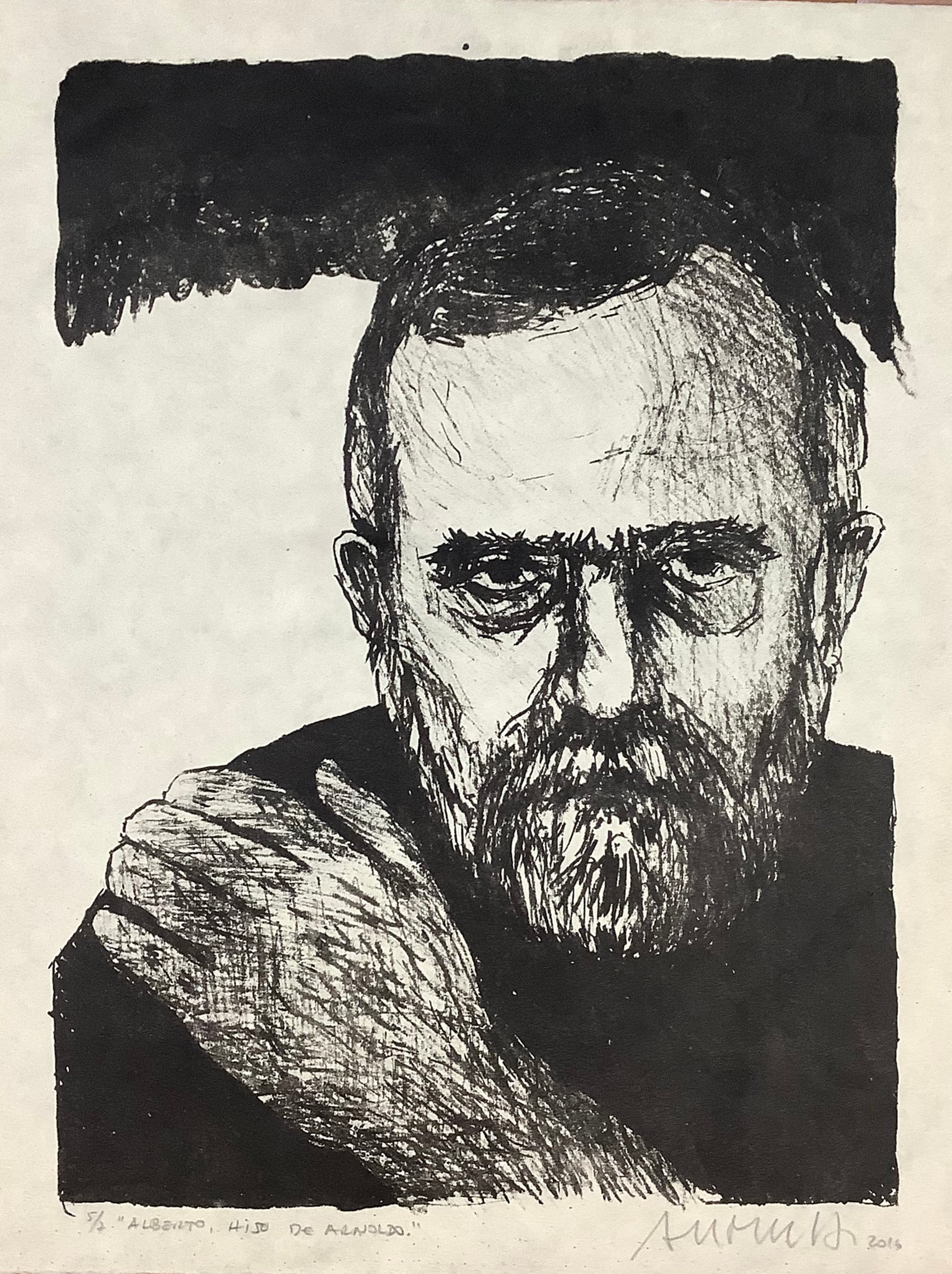 Alberto hijo de Arnoldo, litografía, 2016