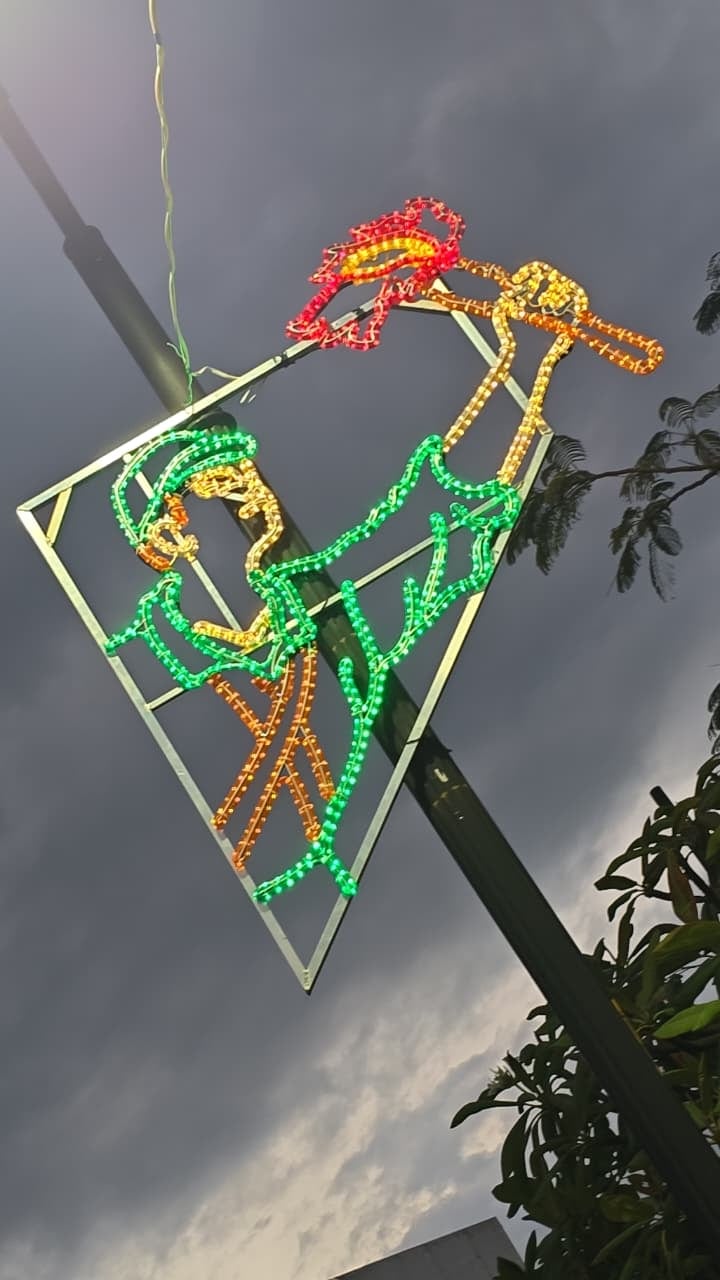 La iluminación conmemorativa de la Batalla de Rivas se lucirá en Parque Juan Santamaría y alrededores.
