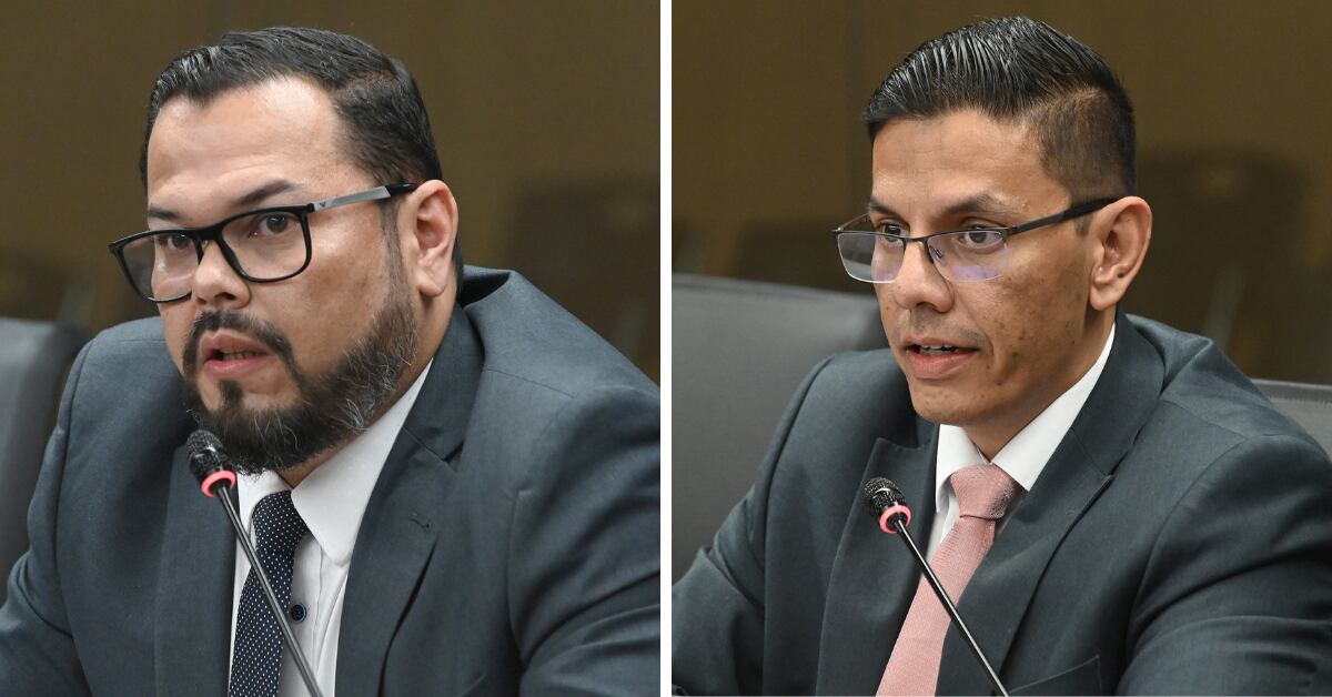 Marco Acuña, presidente ejecutivo del ICE, y José Rafael Solano, jefe comercial de la empresa de telecomunicaciones, fueron señalados por la Comisión Sinart de un posible delito de tráfico de influencias. Foto: Archivo LN