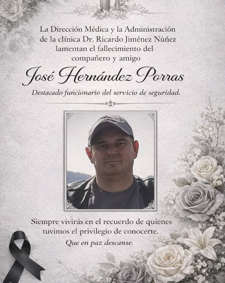 José Hernández Porras fallecido en el accidente en Circunvalación
