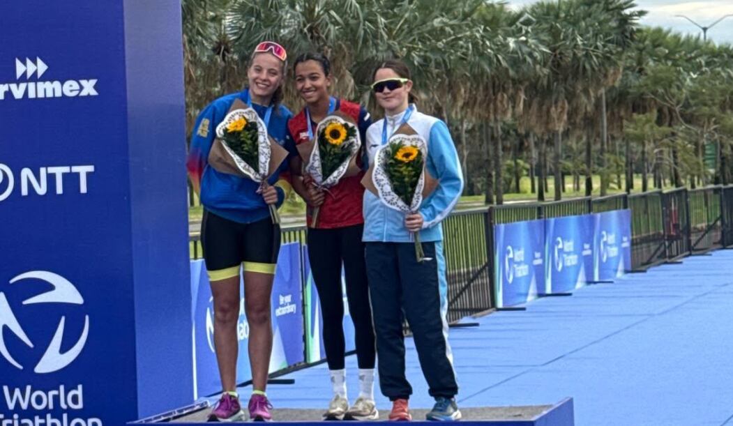 Valeria Arce, triatlón
Triatlón
Manuela Ortega, Ecuador quien obtuvo la medalla de plata, mientras que la argentina Federica Carletto el bronce
8 de agosto del 2026
Cortesía DT Comunicación