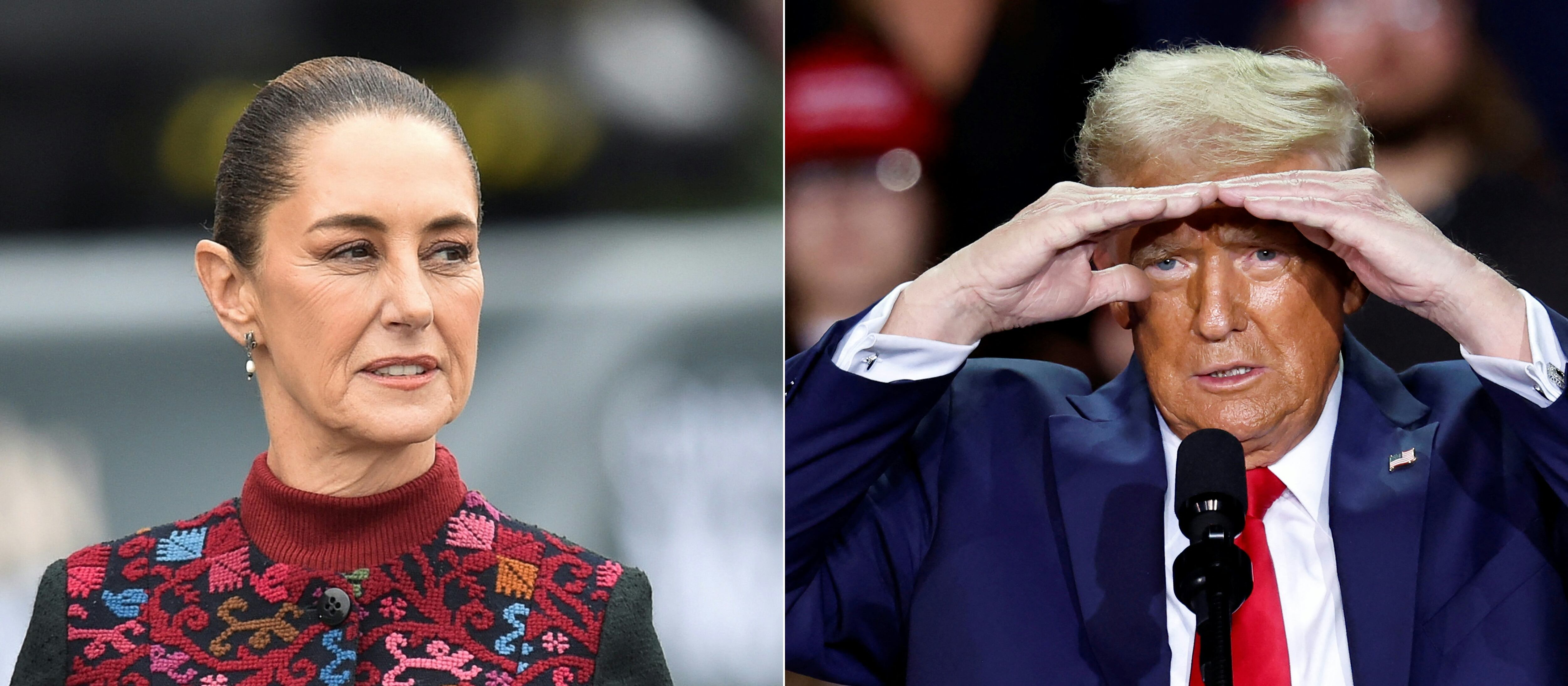 Claudia Sheinbaum y Donald Trump