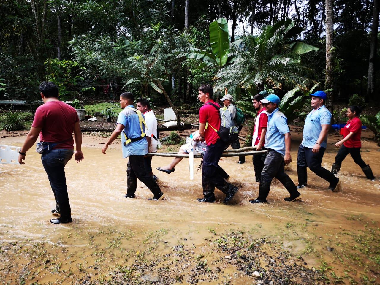 zonas más seguras este martes en Río Claro. Foto: Cortesía CNE.