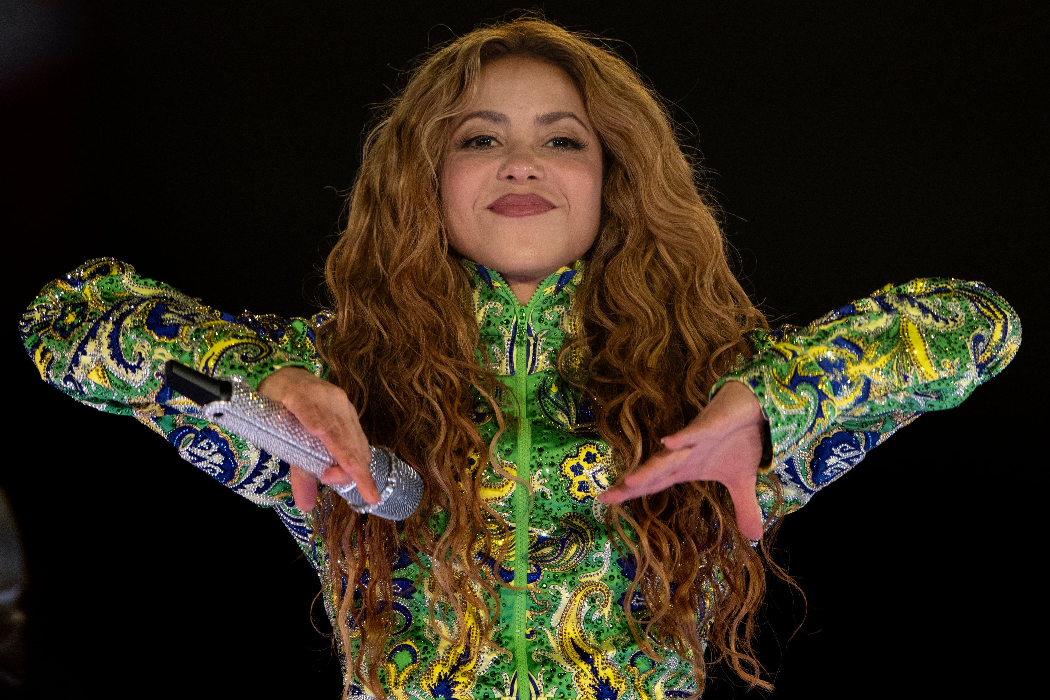 La artista colombiana Shakira durante su concierto en Copacabana en Río de Janeiro, Brasil junto a Ivete Sangalo el 2 de mayo del 2026.