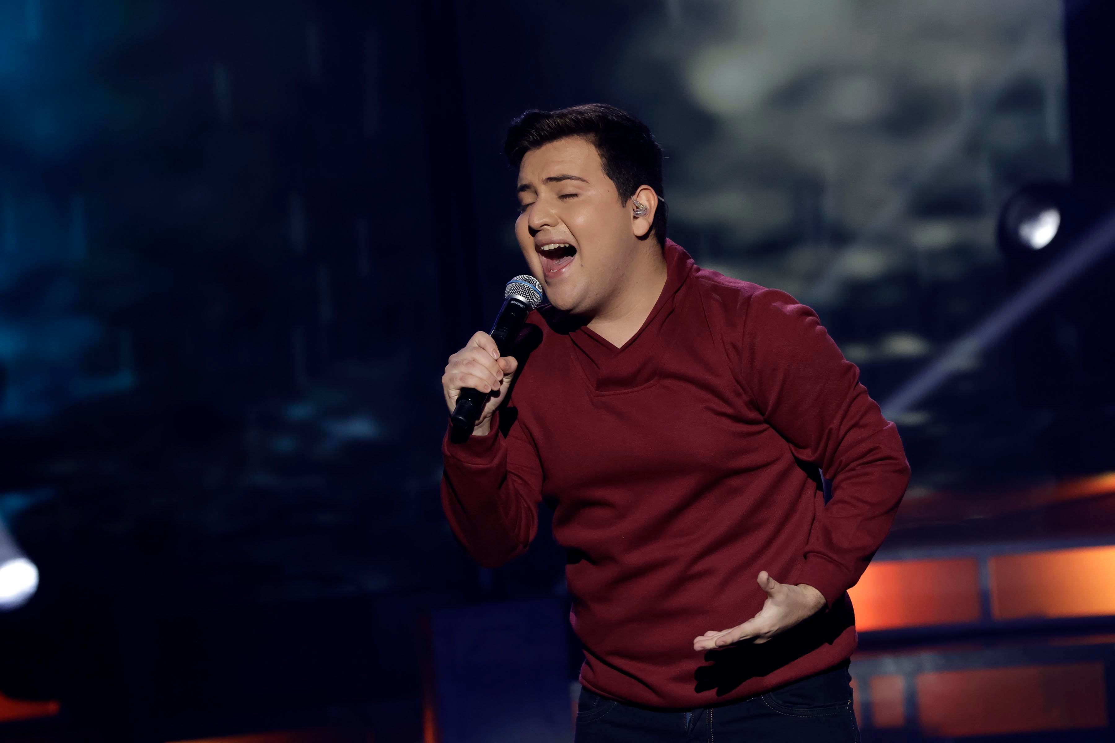 05/11/2023. Teletica, Sabana Oeste. Hora: 07:00 p.m. Gala número 10 de Nace una Estrella, grabada en el estudio Marco Picado de Teletica. En la foto, Jafet Jerez. Fotos: Mayela López