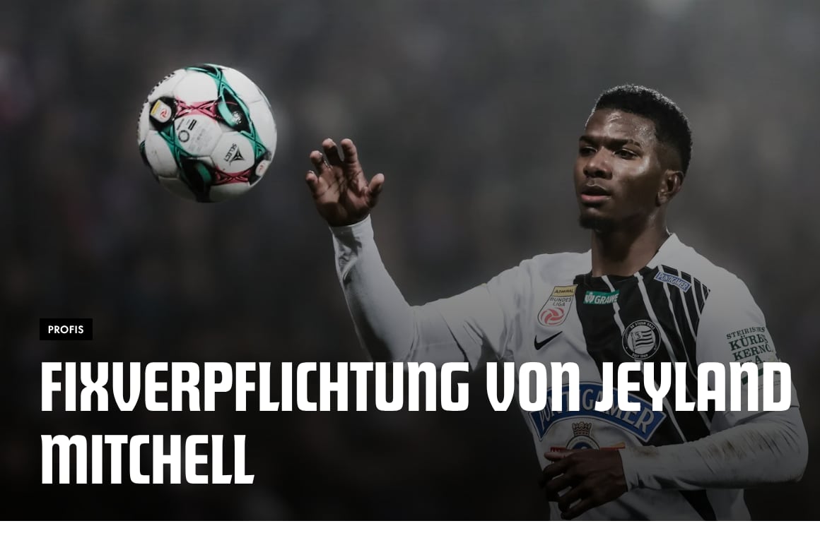 Así anunció el Sturm Graz de Austria la compra de la ficha de Jeyland Michell al Feyenoord de Países Bajos.