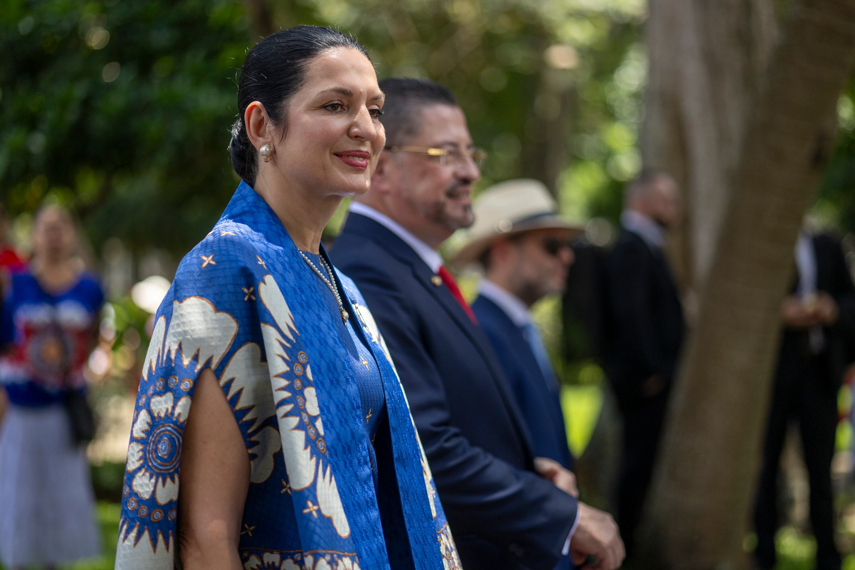 15/09/2024, San José, Paruqe Nacional y Avenida Segunda, celebración del acto cívico de los 203 años de independencia y el desfile de las bandas de las escuelas y colegios de San José, en el acto cívico estuvo el presidente de la república Rodrigo Chaves junto a la primera dama Signe Zeikate, y el alcalde de San José, Luis Diego Miranda, tambien ministros y diputados junto a varios diplomaticos.