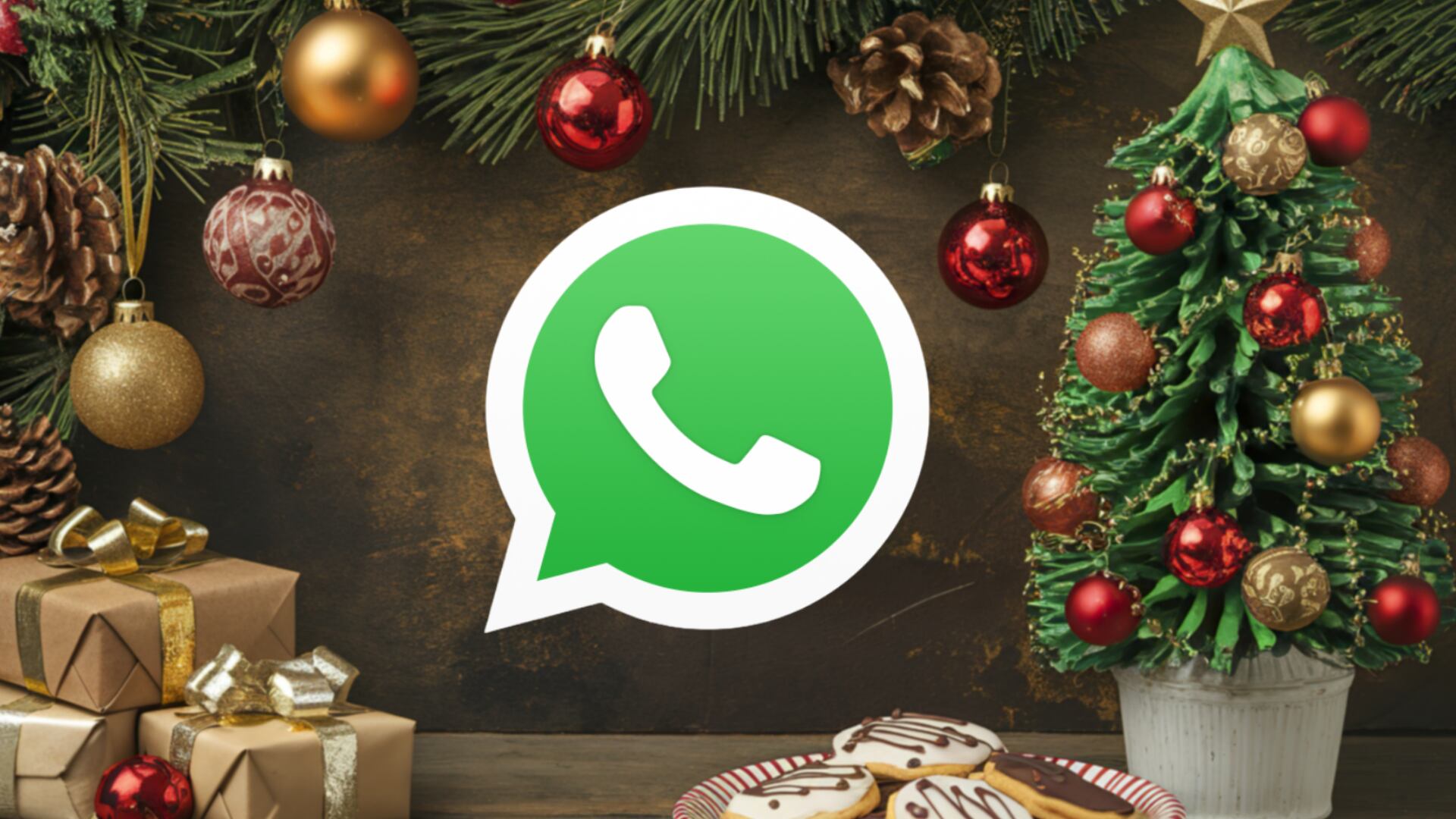 Instrucciones para transformar el ícono de WhatsApp con un diseño navideño sin alterar funciones internas del servicio.