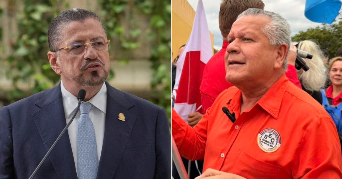 El ministro de Hacienda y la Presidencia, Rodrigo Chaves, cuestionó los ingresos que percibe Gilberth Díaz, por su función como secretario general del SEC.