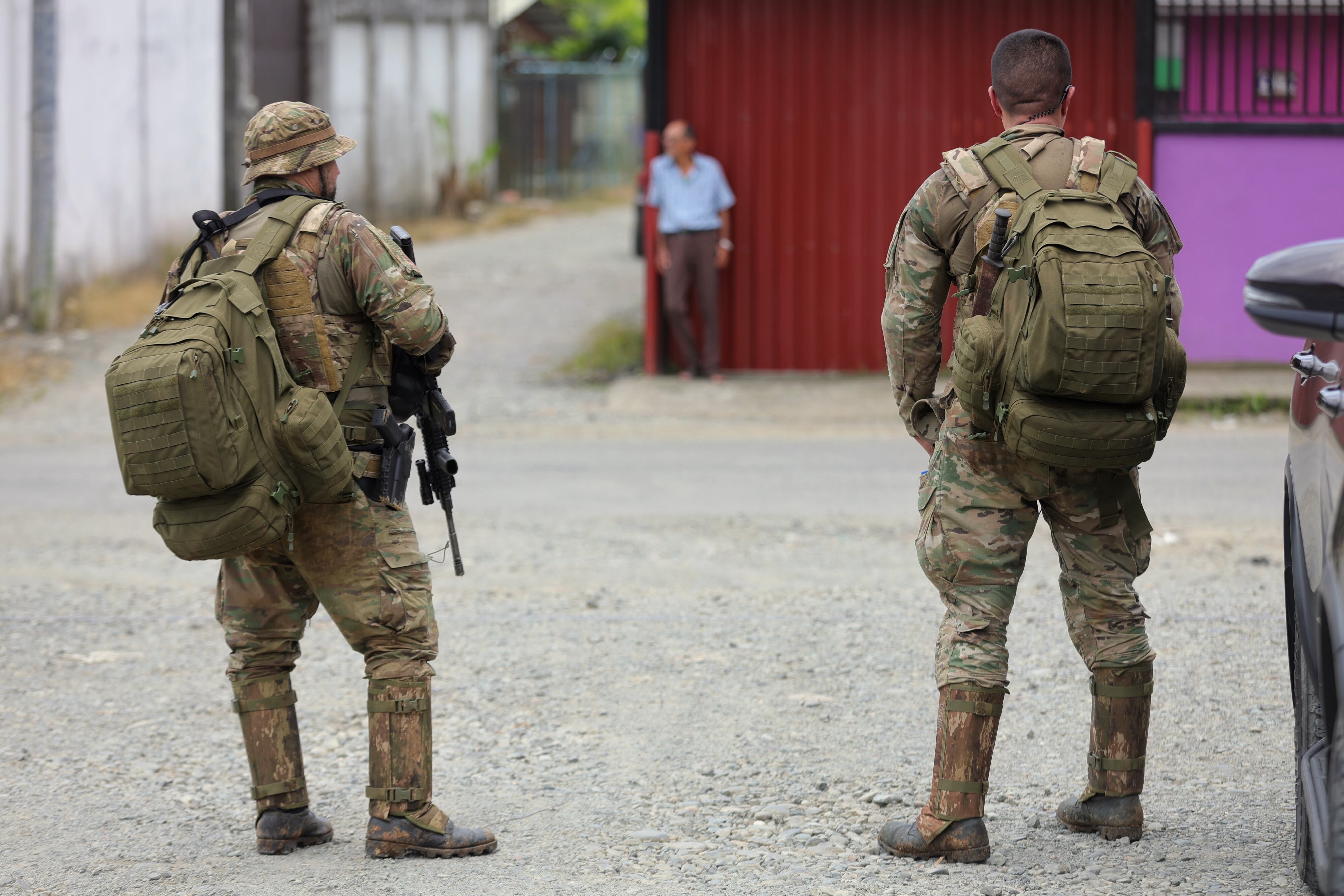 13/08/2025/ Allanamientos en barrio Atlántida para detener a socios de Tony Peña Russell, Caso se conoce como Tony’s boys Grupo se constituyó tras la captura de Tony el año pasado / foto John Durán