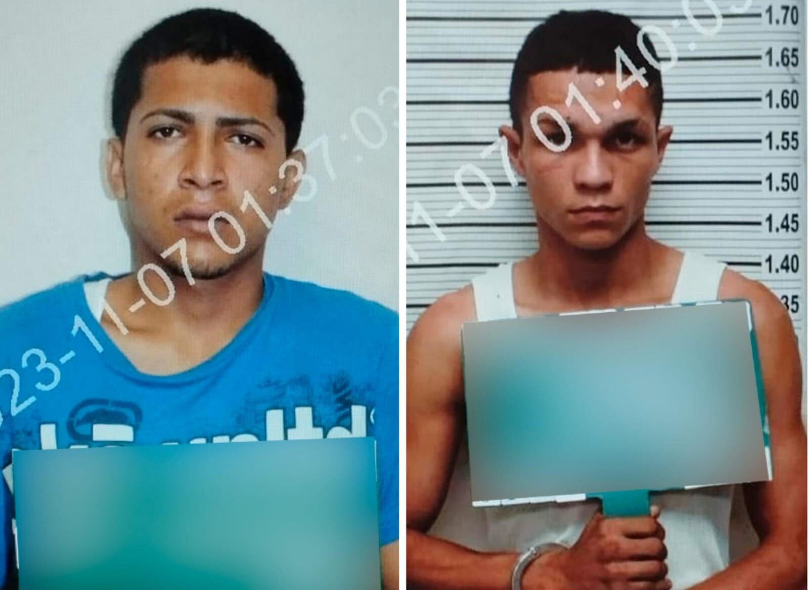 Johan Francisco Rodríguez Bryan, de 22 años y Jonnathan Pérez Méndez de 39, son buscados por homicidios perpetrados en Matina. Foto: OIJ.