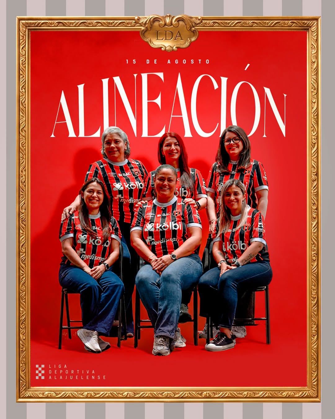Liga Deportiva Alajuelense presenta una alineación especial de esta manera, en el Día de la Madre.