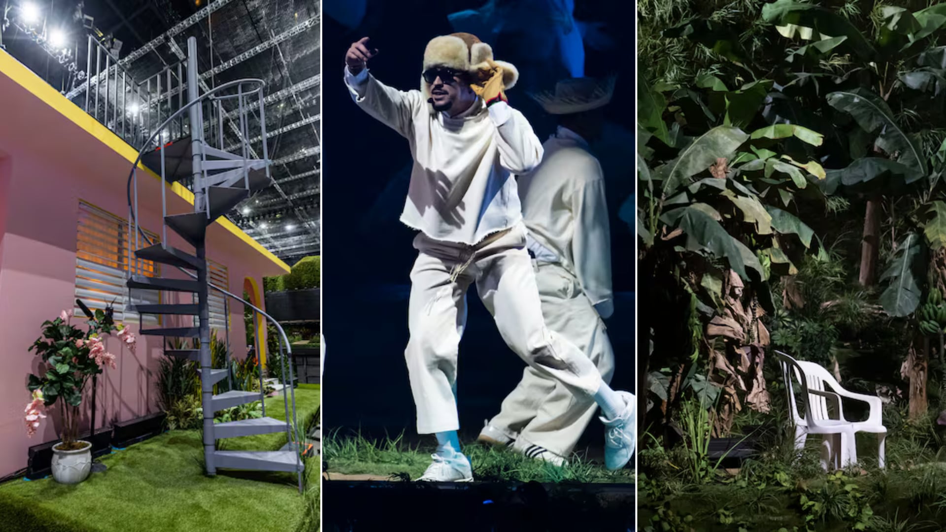 El escenario de Bad Bunny incluyó una casa realista diseñada y construida por expertos puertorriqueños. Fue clave en su show y en redes.