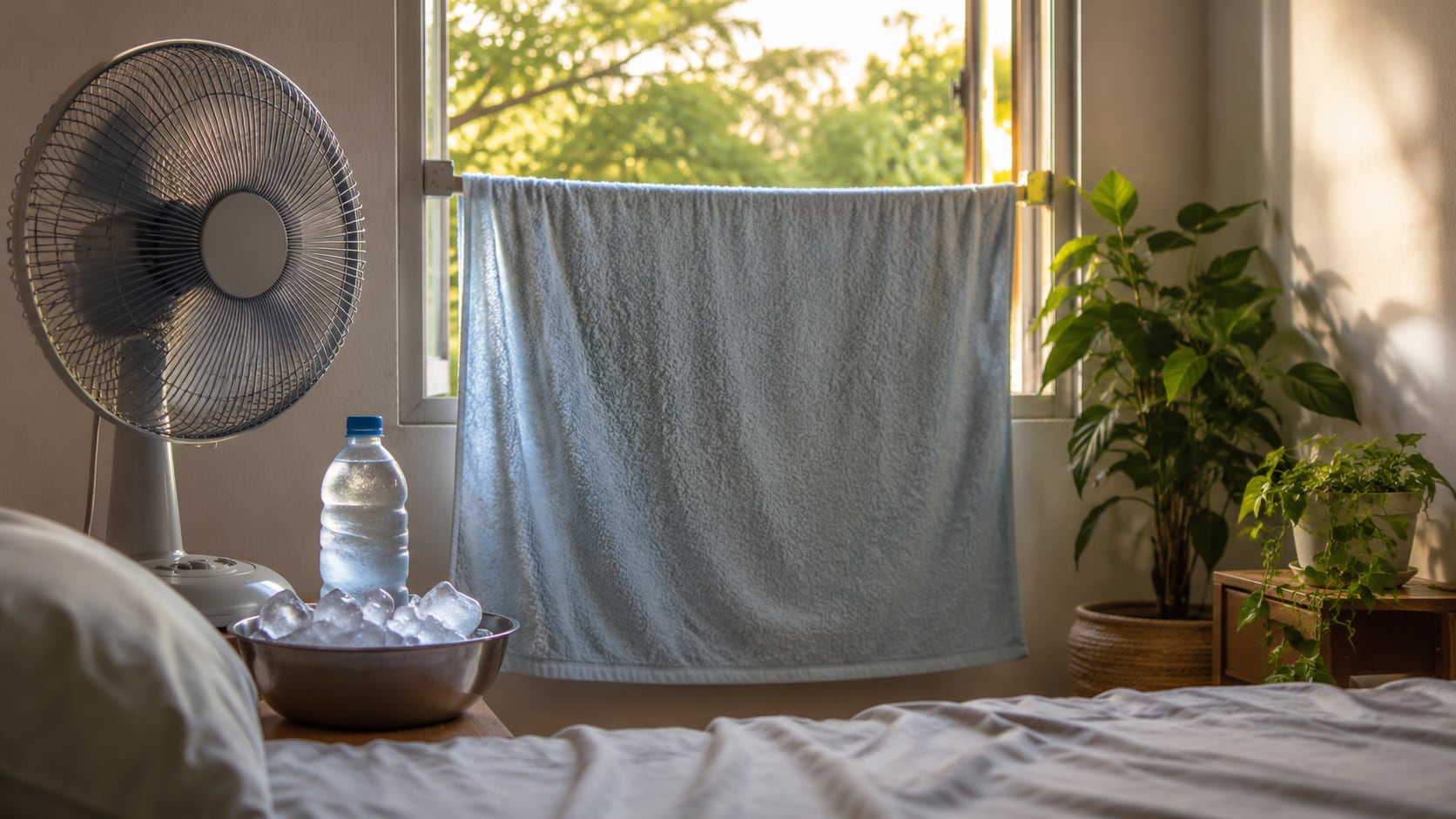 La toalla húmeda, la ventilación cruzada, el uso correcto del ventilador y las plantas permiten reducir la sensación de calor dentro del hogar.
